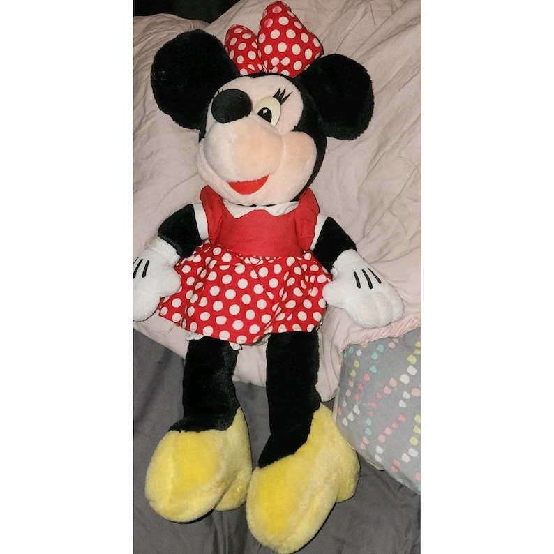 Vintage Disneyland Disney World Minnie Mouse Plush Polka Dots image 1