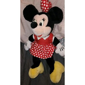 Vintage Disneyland Disney World Minnie Mouse Plush Polka Dots image 3