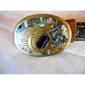 Belt Buckle Inlay Brass - Etsy