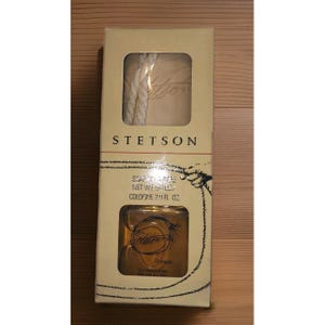 Vintage Stetson Gift Box Men's 2 oz Cologne Splash Coty & Soap On A Rope New Old image 1