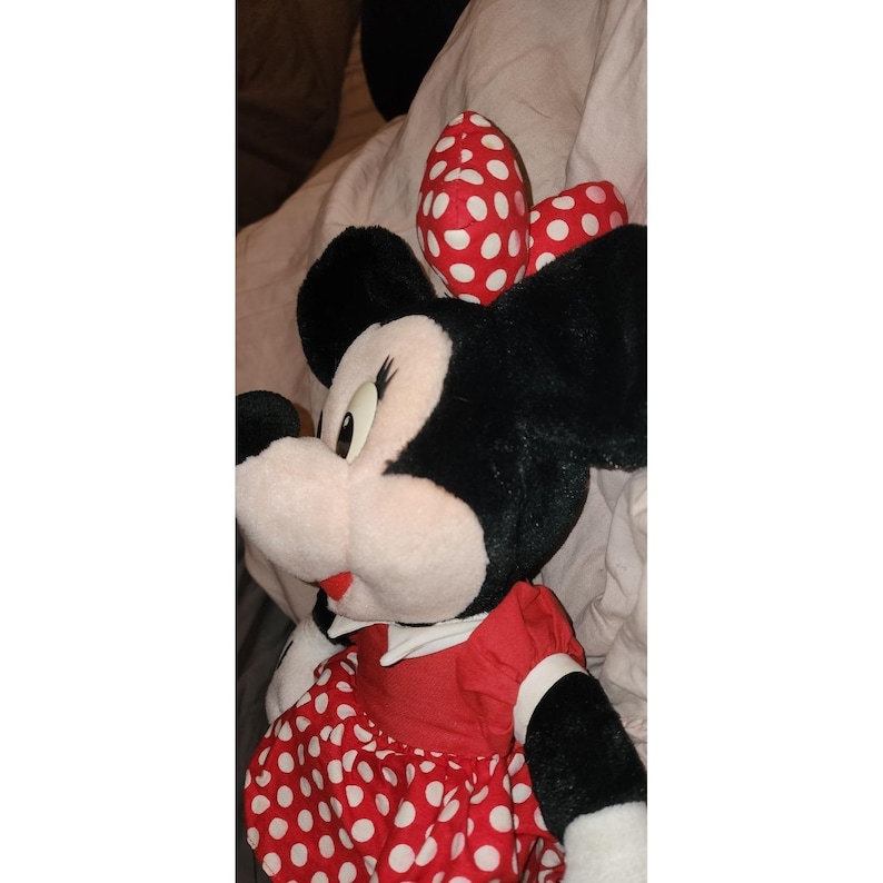 Vintage Disneyland Disney World Minnie Mouse Plush Polka Dots image 4