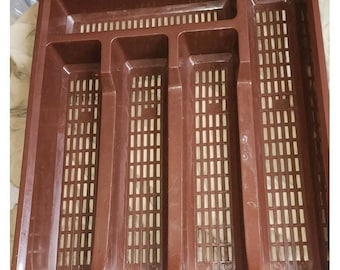 Vtg 1950s Action Ind Silverware Drawer Caddy Organizer Flatware Tray MCM USA