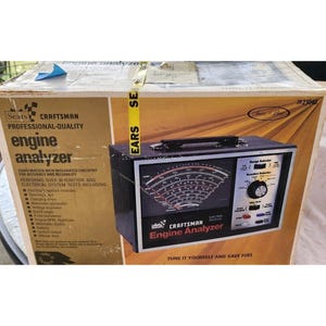 Vintage Sears Craftsman Motortester 28-21040 mit Zubehör - New old stock