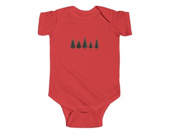 Mameluco para bebé con 5 abetos