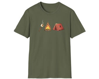 Camiseta básica de camping