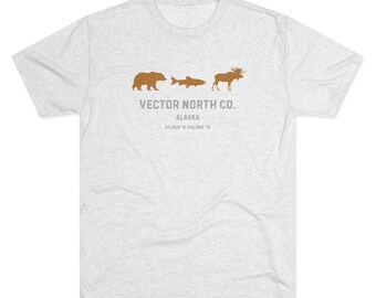 Camiseta de la marca Vector North de mezcla de tres tejidos
