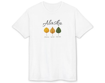 Alaska Hardwoods Leaves T-Shirt | Outdoor Trail Campfire Tee