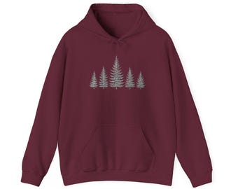 Sudadera con capucha 5 Spruce Trees, ideal para aventuras al aire libre