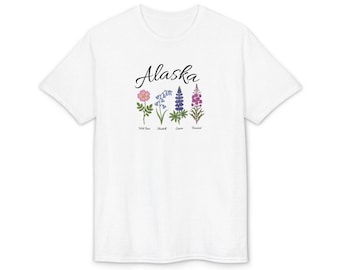 Alaska Four Wildflowers T-Shirt