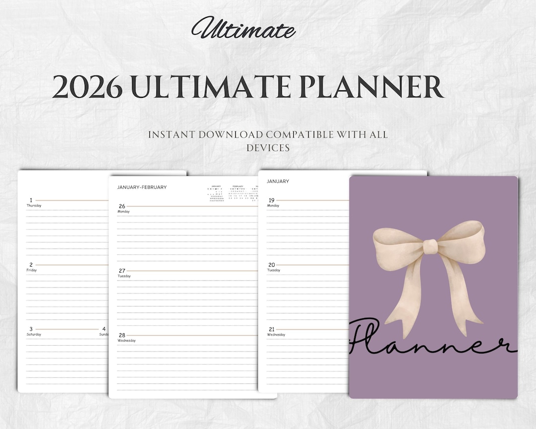 2026 Minimalist Digital Planner | Weekly, Monthly (printable) - Etsy