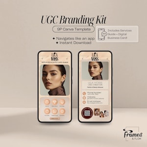 Real Estate Agent Branding Kit | App-Style Canva Services Guide (Digital Download)