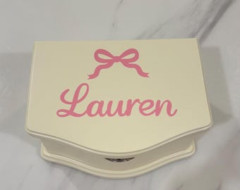 Personalized Ballerina Musical Jewelry Box, Custom Name Gift