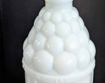 Vintage Wheaton Milk Glass Bullseye Vase 9.25 inches