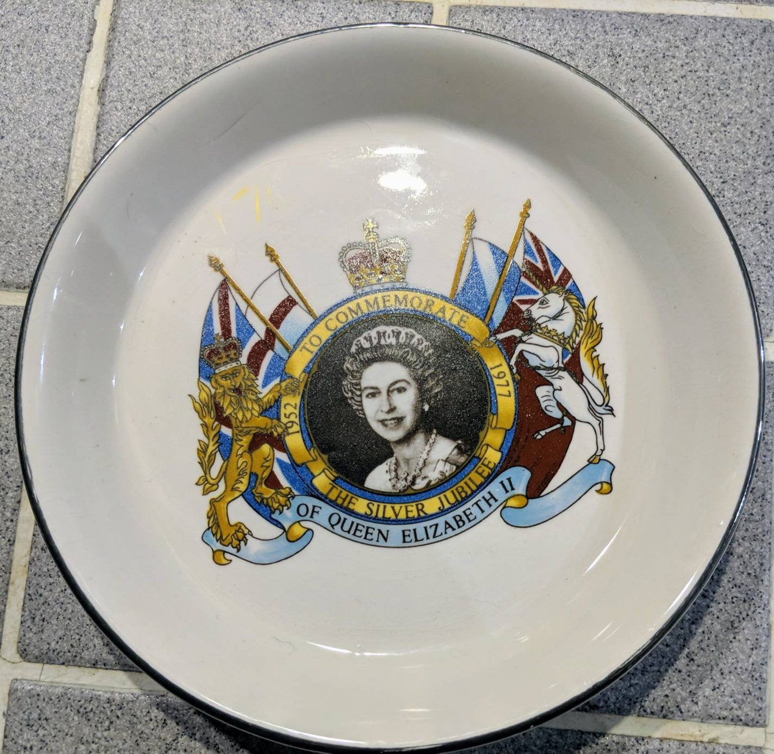 Silver Jubilee Plate Etsy