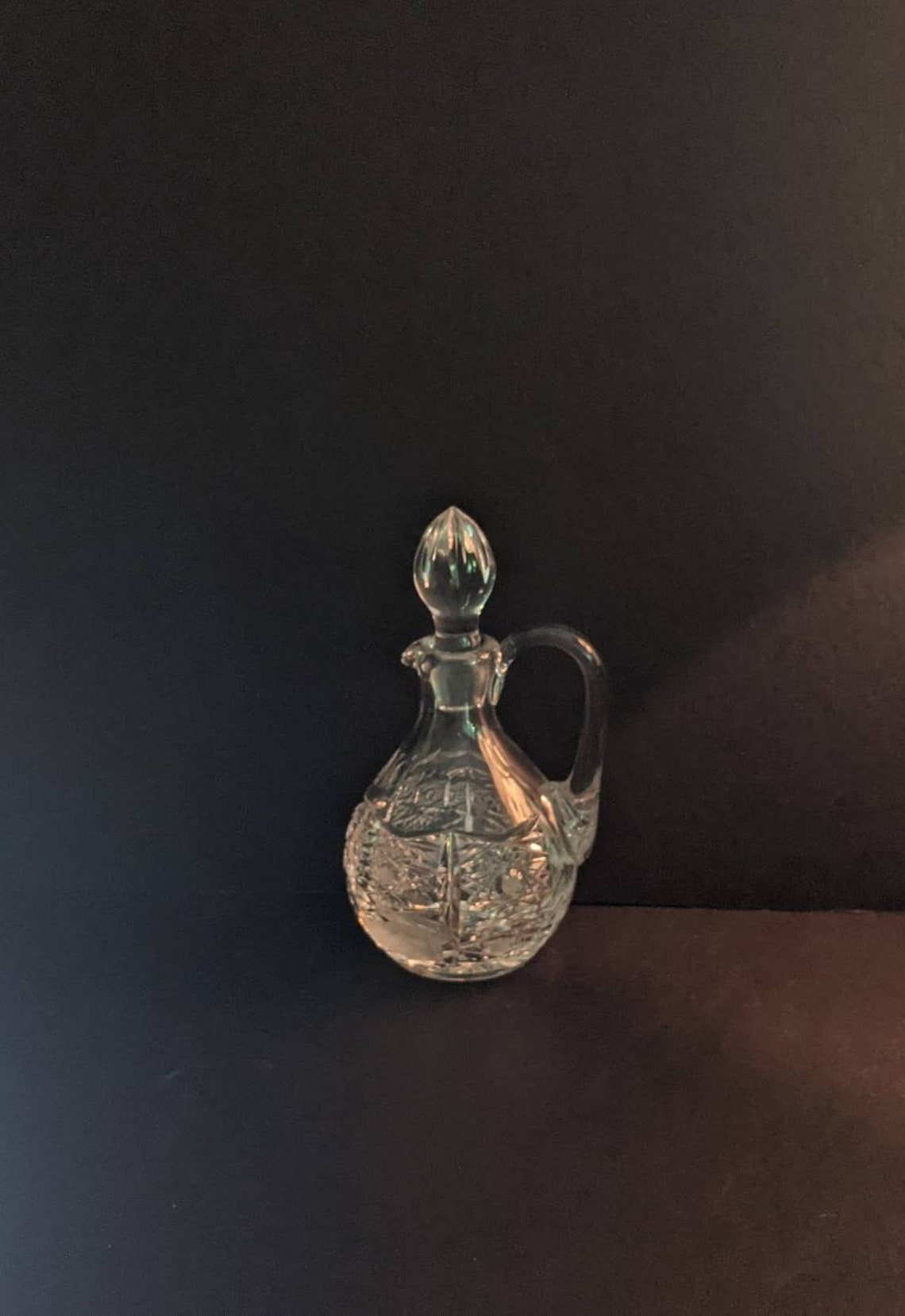 Lead Crystal Czech Cruet with Stopper Etsy