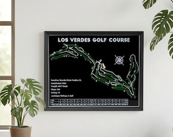 Custom Golf Course Map, 3D Golf Art,, Golf Decor, ANY COURSE in the World