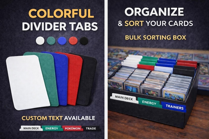 MTG Card Divider Tabs – Trading Card Box Dividers for Magic the ...