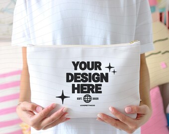 Mockup accessoirezakje | Make-uptasje met T-bottom (PNG) digitale download