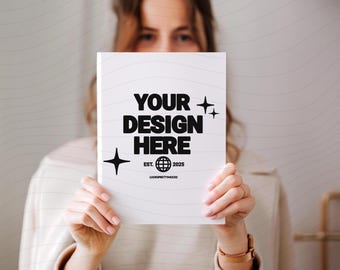 Hardcover-dagboekmodel | Dagboek mat | Eenvoudig planner-dagboekmodel | Minimalistisch tijdschrift mock-up canvas, png