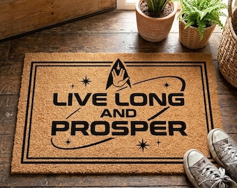 Felpudo "Larga vida y prosperidad", felpudo para cine, decoración del hogar