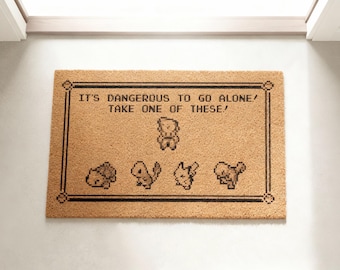 Gamer Welcome Mat, Funny Home Decor