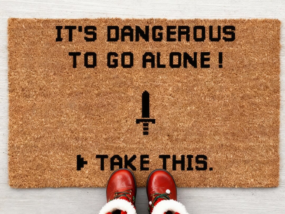 Funny Gamer Doormat, Zelda Inspired Coir Welcome Mat - Etsy