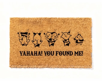 Korok Seed Doormat, Zelda Lover Gift, Non-slip Coir Mat