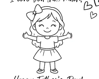 Father’s Day Handprint Craft Printable