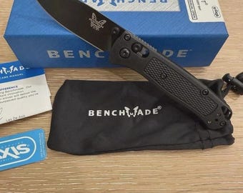Benchmade 533 Mini Bugout Black Grivory Handle Folding Knife USA