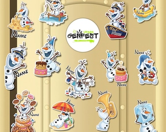 Personalized Disney Frozen Olaf Cruise Magnet, Olaf Birthday Boy, POD Frozen Olaf Cartoon Movie, Olaf Birthday Boy, Disney Stateroom door