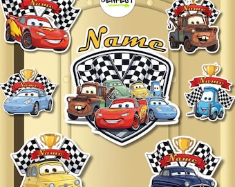 Personalized Disney Cars Door Magnet Lightning McQueen Magnet Cars Characters Disney Cruise Magnet Tow Mater Sailor Cars Theme