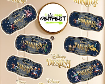 Personaliza el nombre de moda de Mickey y sus amigos en la puerta del camarote del crucero familiar de Disney. Nombre del barco de la línea de cruceros. Crucero familiar. Deseos, magia, sueños y fantasía.