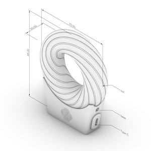 Bobina de Rodin (70 mm de diámetro) / Espiral de éter / Generador magnético / Generador de vórtices iToroid