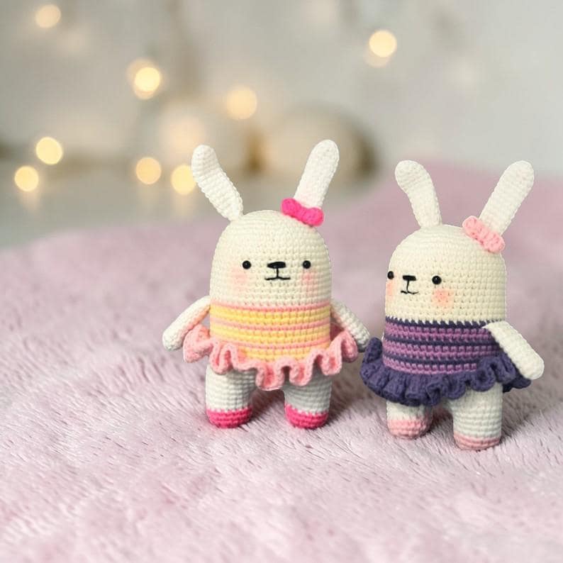 5-in-1 Animal Amigurumi Crochet Pattern, Mouse Cat Dog Rabbit Cow PDF ...