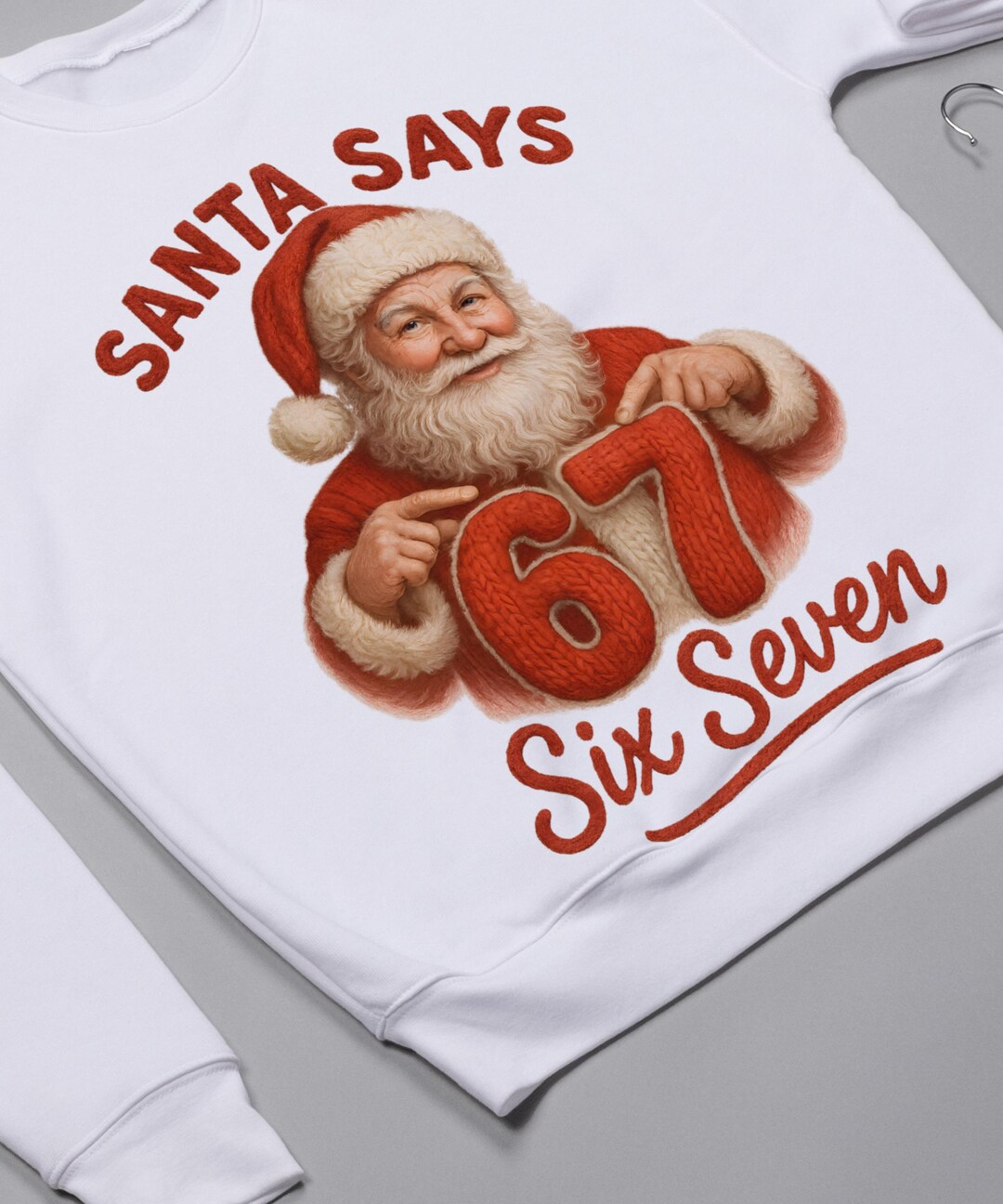 Santa 67 Santasays 67 PNG, Six Seven Santa Meme,funny Santa 67 Clipart ...