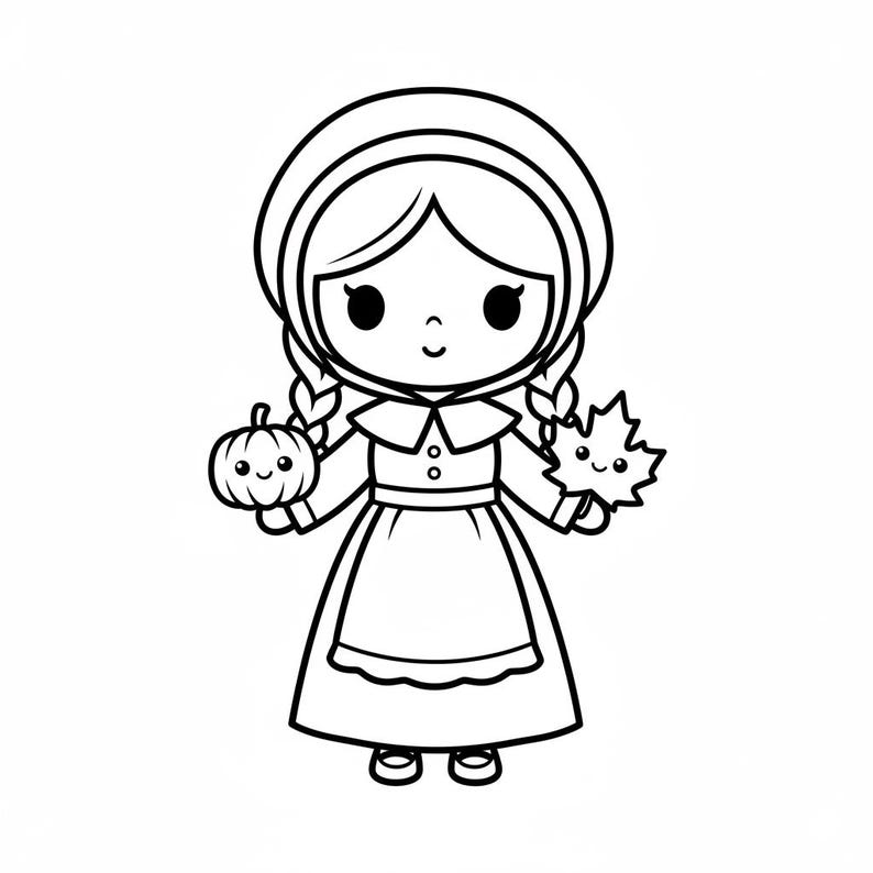 Thanksgiving Coloring Pages, Digital Printable for Fall | Turkey ...