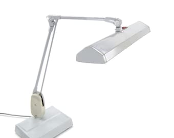 Vintage Dazor 2324 Industrial Desk Lamp | American Mid Century Adjustable Task Lamp