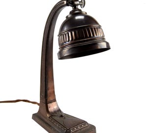 Art Nouveau Bronze Table Lamp