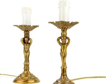 Vintage Brass Table Lamp | Mid-Century Decorative Desk Lamp
