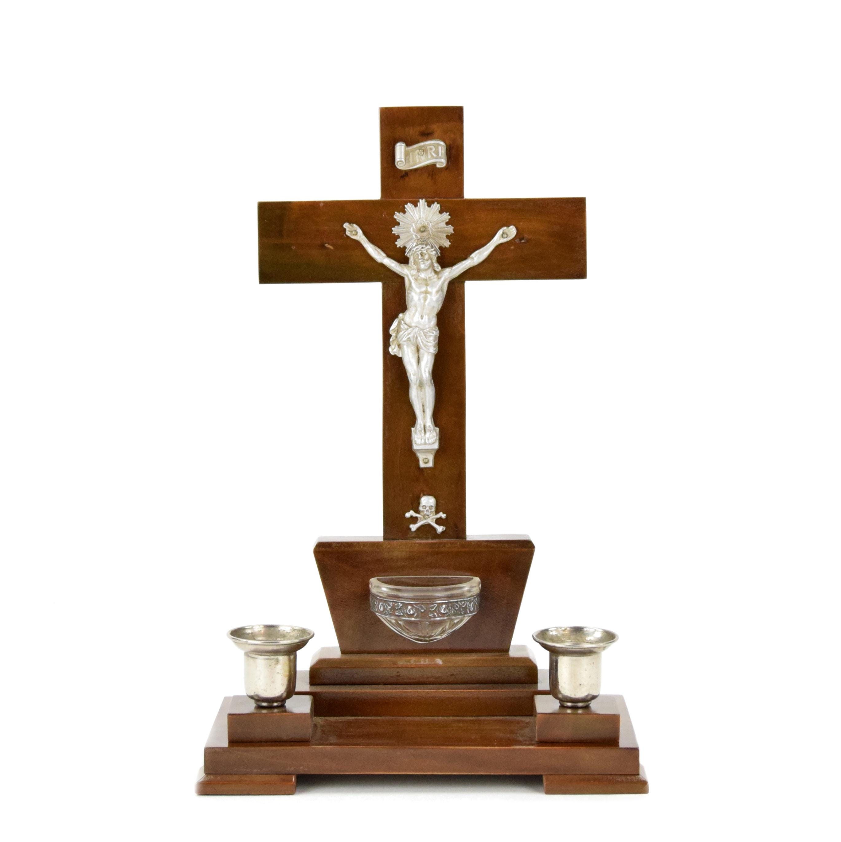Crucifix candlestick candle holder - Etsy 日本