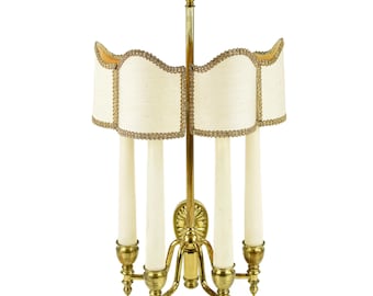 Vintage French Brass Wall Lamp | 1940s Large Sconce with Four E14 Bulbs