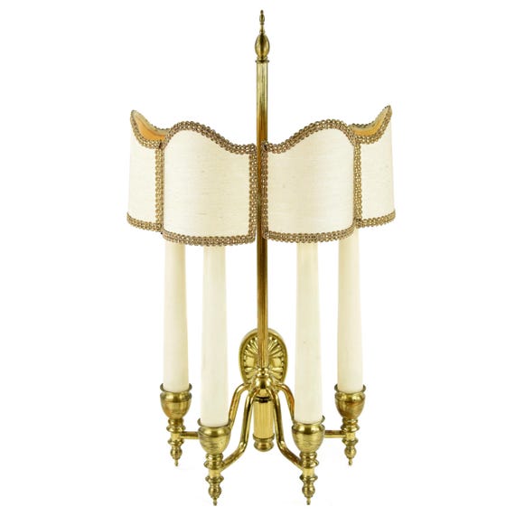 Vintage French Brass Wall Lamp | 1940s Large Sconce with Four E14 Bulbs