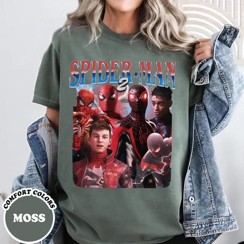 Camiseta vintage pirata de Peter Parker de los 90, camiseta de Spider-Man 2 del MCU, camiseta Comfort Colors de los Vengadores del MCU, para fans del MCU, camiseta de Spidey, camiseta de cómics del MCU imagen 3