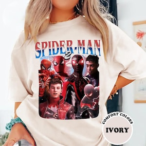 Camiseta vintage pirata de Peter Parker de los 90, camiseta de Spider-Man 2 del MCU, camiseta Comfort Colors de los Vengadores del MCU, para fans del MCU, camiseta de Spidey, camiseta de cómics del MCU imagen 6
