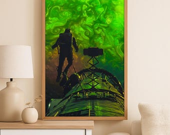 Póster del Proyecto Ave María, impresión en lienzo de alta calidad, póster de película de ciencia ficción, arte mural de astronauta espacial, lámina espacial, decoración de habitaciones, arte mural