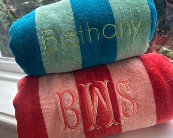 Personalized beach towels