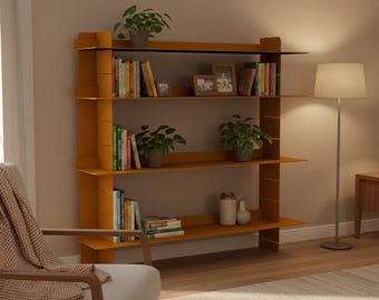 Archivo DXF para estantería metálica modular (DIY), planos para corte láser CNC (descarga digital)