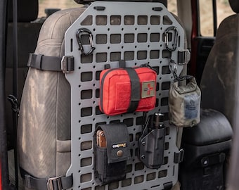 Car Seat Back Molle Panel – CNC Plasma/Laser Cut DXF File (Digital Download)