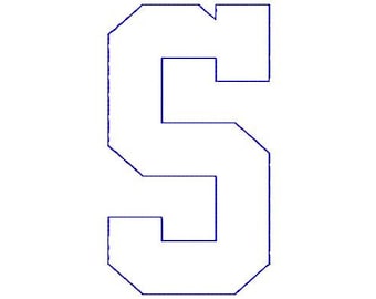 School Time REVERSE Applique Font Set - UPPER CASE - Machine Embroidery - 4 sizes - 1",2",3" and 4"