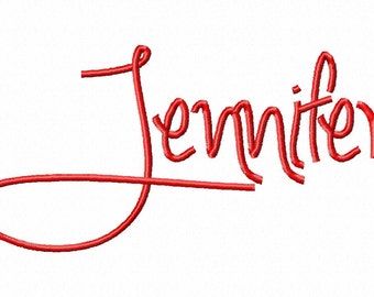 Jennifer - Machine Embroidery Font - Sizes 2",3",4" BUY 2 get 1 FREE